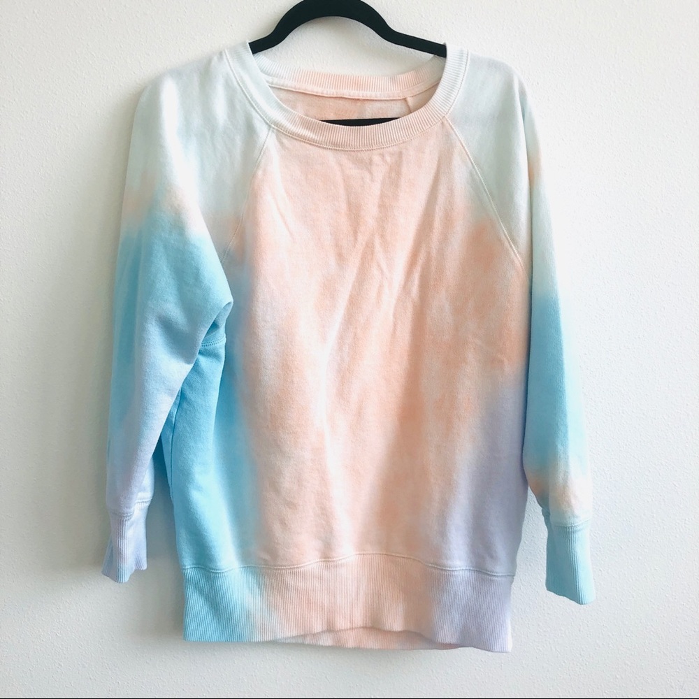 Tie dye crew neck top